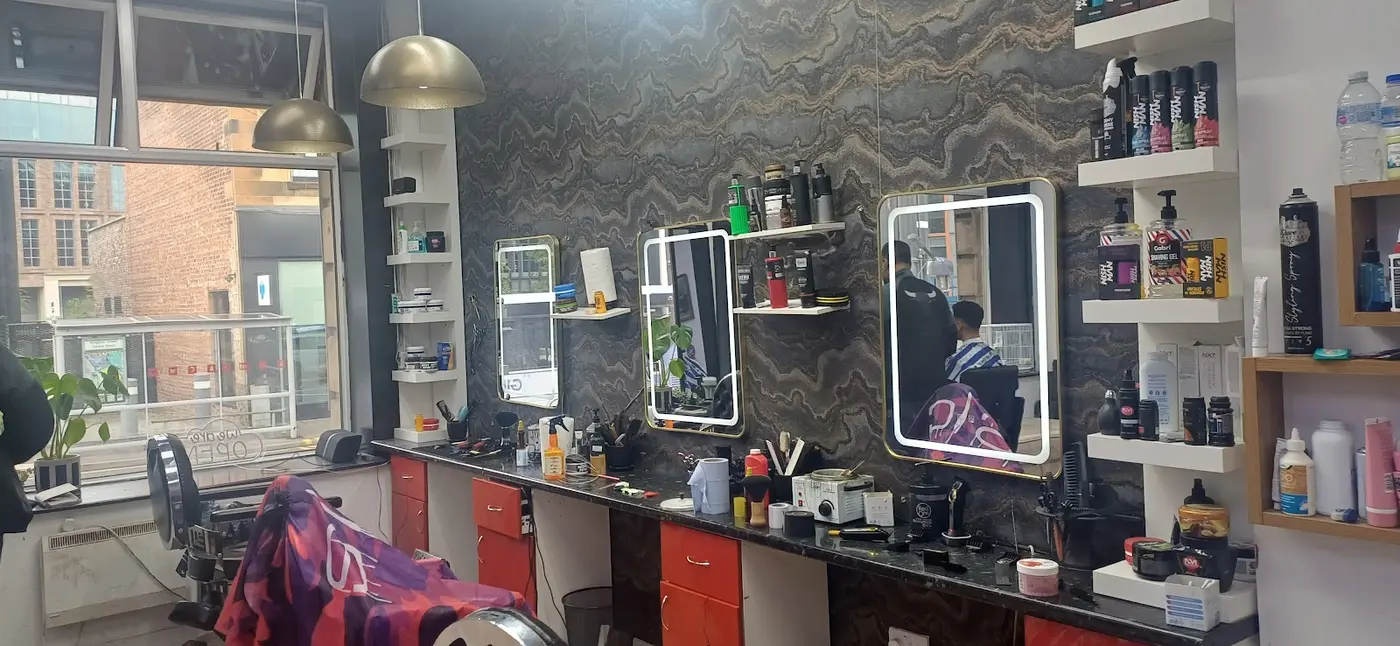 Inside Adam Turkish Barber, Kinning Park, Glasgow